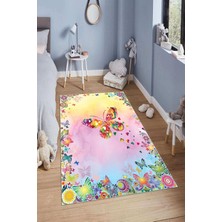 Napoli Home Dijital Baskılı Kaymaz Taban Yıkanabilir Kolay Temizlenir Modern Çocuk Odası Halısı NDÇ-HP-608