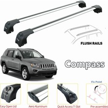 jeep Compass Ara Atkısı Tavan Sistemleri Gri Set 2011-2017