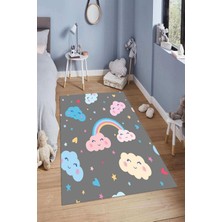 Napoli Home Dijital Baskılı Kaymaz Taban Yıkanabilir Kolay Temizlenir Modern Çocuk Odası Halısı NDÇ-HP-682