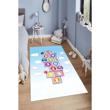 Napoli Home Dijital Baskılı Kaymaz Taban Yıkanabilir Kolay Temizlenir Modern Çocuk Odası Halısı NDÇ-HP-738