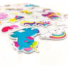 Limmy Sticker Kabartmalı A4 Boyutunda Stiker Defter, Planlayıcı Etiket -(Lim106)- Unicorn