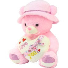 Toru Toys I Love You Kalpli Şapkalı Peluş Oyuncak 50 cm