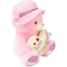 Toru Toys I Love You Kalpli Şapkalı Peluş Oyuncak 50 cm