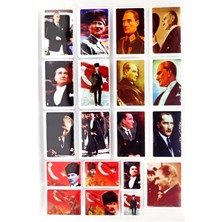 Limmy Sticker Kabartmalı A4 Boyutunda Stiker Defter, Planlayıcı Etiket (Lim074) - Mustafa Kemal Atatürk