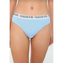 Tutku Penye Rahat Kalıp 6'lı Paket Çok Renkli Fashion Girl Kadın Slip Külot