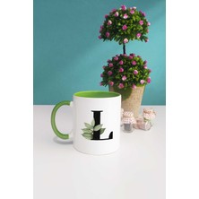 Hedizu Botanik L Harfli Kupa Bardak Yeşil