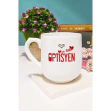 Hedizu En Tatlı Optisyen Hediye Kupa Bardak Oval