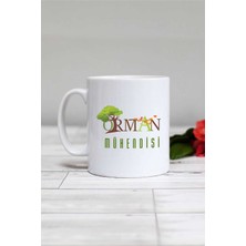 Hedizu Orman Mühendisi Hediye Kupa Bardak Beyaz