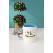 Yılın En Iyi Fizyoterapisti Fizyoterapiste Hediye Kupa Bardak Mavi