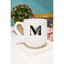 Hedizu Botanik M Harfli Kupa Bardak Oval