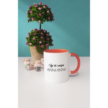 Iyi Ki Varsın Anneanne Anneanneye Hediye Kupa Bardak Turuncu