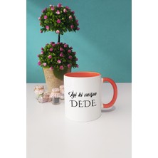 Hedizu Iyi Ki Varsın Dede Dedeye Hediye Kupa Bardak Turuncu