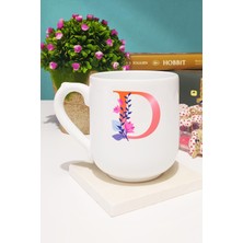 Özel Tasarım D Harfli Kupa Bardak Oval