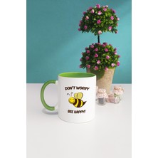 Dont Worry Be Happy Kupa Bardak Yeşil