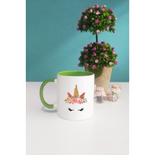 Hedizu Unicorn Kupa Bardak Yeşil
