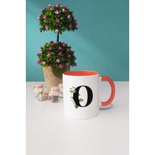 Botanik O Harfli Kupa Bardak Turuncu