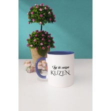 Hedizu Iyi Ki Varsın Kuzen Kuzene Hediye Kupa Bardak Lacivert
