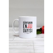 Hedizu Dayıya Hediye Kupa Bardak Beyaz