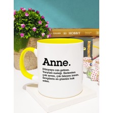 Hedizu Anneye Hediye Anne Kupa Bardak Sarı
