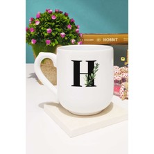 Botanik H Harfli Kupa Bardak Oval