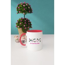 Anneler Günü Hediyesi Mom Kupa Bardak Kırmızı