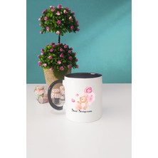 Seni Seviyorum Ayıcık Kupa Bardak Siyah