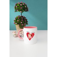 Sevgililer Günü Hediyesi Kupa Bardak Pembe
