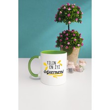 Yılın En Iyi Öğretmeni Öğretmene Hediye Kupa Bardak Yeşil