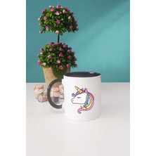 Hedizu Unicorn Hediye Kupa Bardak Siyah