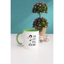 En Iyi Diş Hekimi Hediye Kupa Bardak Yeşil