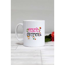 Hedizu Felsefe Öğretmeni Öğretmenler Günü Hediyesi Kupa Bardak Beyaz