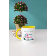 Hedizu Kimya Mühendisi Hediye Kupa Bardak Sarı