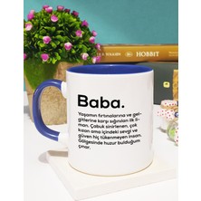 Hedizu Babaya Hediye Baba Kupa Bardak Lacivert