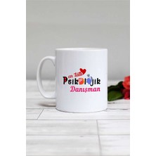 Hedizu En Tatlı Psikolojik Danışman Kupa Bardak Beyaz