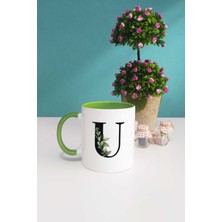 Hedizu Botanik U Harfli Kupa Bardak Yeşil