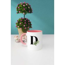 Hedizu Botanik D Harfli Kupa Bardak Pembe