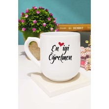 Hedizu En Iyi Öğretmen Kupa Bardak Oval