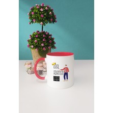 Kral Adamsın Baba Babaya Hediye Kupa Bardak Kırmızı