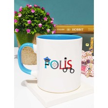 Polis Tasarımlı Polisler Günü Hediyesi Kupa Bardak Mavi