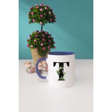 Hedizu Botanik T Harfli Kupa Bardak Lacivert