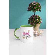 Hedizu Edebiyat Öğretmeni Öğretmenler Günü Hediyesi Kupa Bardak Yeşil