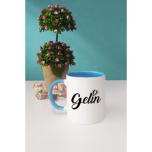 Gelin Hediye Kupa Bardak Mavi