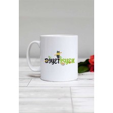 Hedizu Diyetisyen Hediye Kupa Bardak Beyaz