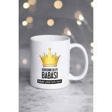 Babalar Günü Hediyesi Kupa Bardak Beyaz