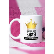 Babalar Günü Hediyesi Kupa Bardak Beyaz