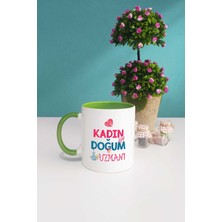 Kadın Doğum Uzmanı Hediye Kupa Bardak Yeşil