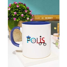 Polis Tasarımlı Polisler Günü Hediyesi Kupa Bardak Lacivert