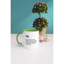 Yıldönümü Hediyesi Eş Kupa Bardak Yeşil