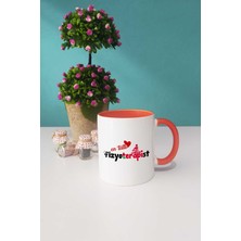Hedizu En Tatlı Fizyoterapist Kupa Bardak Turuncu
