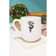 Harf Tasarımlı Ş Harfli Kupa Bardak Oval